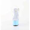 Pleaser - ADORE708 Sandale à bride à la cheville - Transparent/Bleu Product image